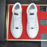 Cheap Philipp Plein PP High Tops Shoes For Men #1156212 Replica Wholesale [$88.00 USD] [ITEM#1156212] on Replica Philipp Plein PP High Tops Shoes
