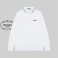Cheap Prada T-Shirts Long Sleeved For Men #1159706 Replica Wholesale [$56.00 USD] [ITEM#1159706] on Replica Prada T-Shirts