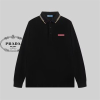 Cheap Prada T-Shirts Long Sleeved For Men #1159708 Replica Wholesale [$56.00 USD] [ITEM#1159708] on Replica Prada T-Shirts