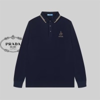 Cheap Prada T-Shirts Long Sleeved For Men #1159710 Replica Wholesale [$56.00 USD] [ITEM#1159710] on Replica Prada T-Shirts