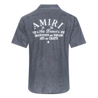 Cheap Amiri Shirts Short Sleeved For Unisex #1162468 Replica Wholesale [$42.00 USD] [ITEM#1162468] on Replica Amiri Shirts