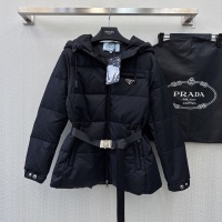 Cheap Prada Down Feather Coat Long Sleeved For Women #1163336 Replica Wholesale [$128.00 USD] [ITEM#1163336] on Replica Prada Down Feather Coat