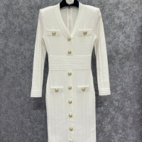Cheap Balmain Dresses Long Sleeved For Women #1163454 Replica Wholesale [$128.00 USD] [ITEM#1163454] on Replica Balmain Dresses