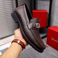 Cheap Salvatore Ferragamo Leather Shoes For Men #1163724 Replica Wholesale [$85.00 USD] [ITEM#1163724] on Replica Salvatore Ferragamo Leather Shoes