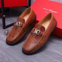 Cheap Salvatore Ferragamo Leather Shoes For Men #1163897 Replica Wholesale [$92.00 USD] [ITEM#1163897] on Replica Salvatore Ferragamo Leather Shoes