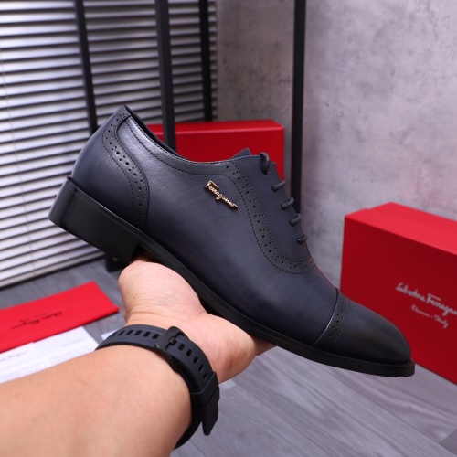 Cheap Salvatore Ferragamo Leather Shoes For Men #1164220 Replica Wholesale [$82.00 USD] [ITEM#1164220] on Replica Salvatore Ferragamo Leather Shoes