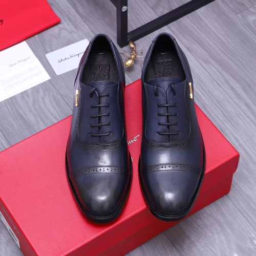 Cheap Salvatore Ferragamo Leather Shoes For Men #1164220 Replica Wholesale [$82.00 USD] [ITEM#1164220] on Replica Salvatore Ferragamo Leather Shoes