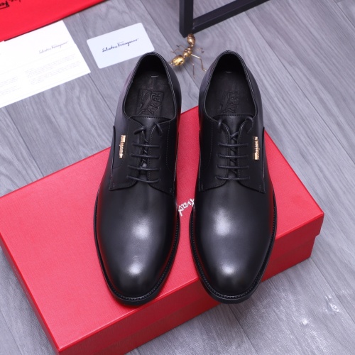 Cheap Salvatore Ferragamo Leather Shoes For Men #1164222 Replica Wholesale [$82.00 USD] [ITEM#1164222] on Replica Salvatore Ferragamo Leather Shoes