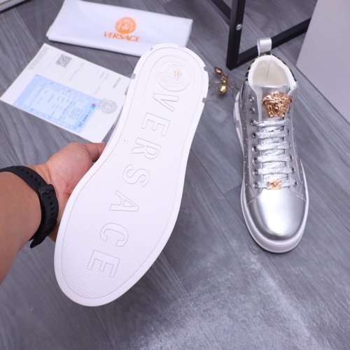 Cheap Versace High Tops Shoes For Men #1164237 Replica Wholesale [$76.00 USD] [ITEM#1164237] on Replica Versace High Tops Shoes