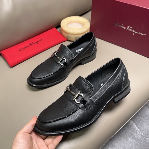 Cheap Salvatore Ferragamo Leather Shoes For Men #1164354 Replica Wholesale [$76.00 USD] [ITEM#1164354] on Replica Salvatore Ferragamo Leather Shoes