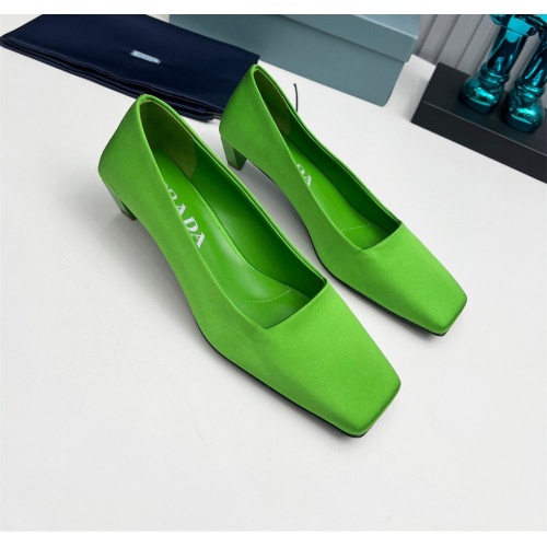 Cheap Prada High-heeled Shoes For Women #1165347 Replica Wholesale [$105.00 USD] [ITEM#1165347] on Replica Prada High-heeled Shoes