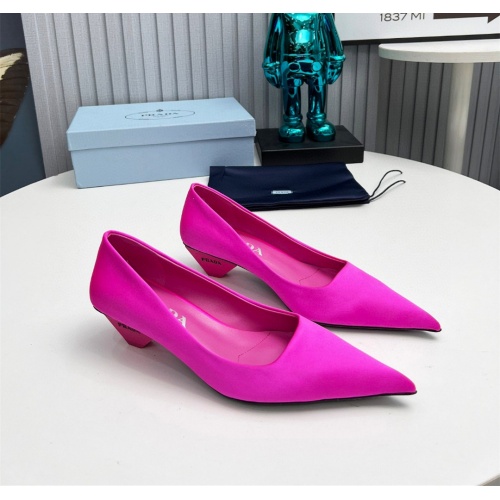 Cheap Prada High-heeled Shoes For Women #1165357 Replica Wholesale [$105.00 USD] [ITEM#1165357] on Replica Prada High-heeled Shoes