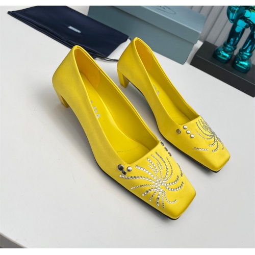 Cheap Prada High-heeled Shoes For Women #1165400 Replica Wholesale [$112.00 USD] [ITEM#1165400] on Replica Prada High-heeled Shoes