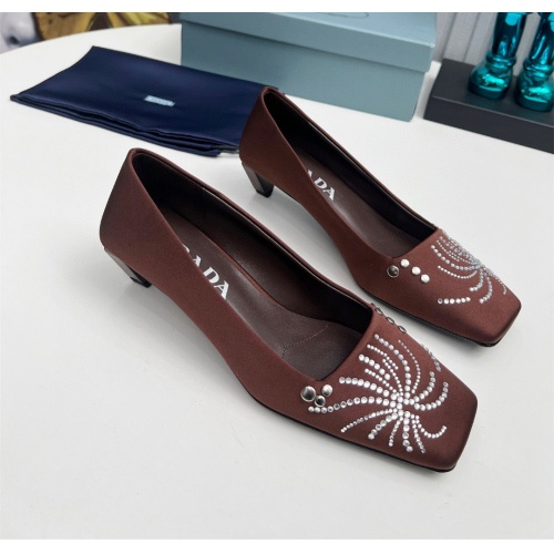 Cheap Prada High-heeled Shoes For Women #1165406 Replica Wholesale [$112.00 USD] [ITEM#1165406] on Replica Prada High-heeled Shoes