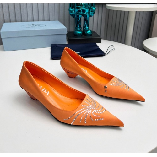 Cheap Prada High-heeled Shoes For Women #1165410 Replica Wholesale [$112.00 USD] [ITEM#1165410] on Replica Prada High-heeled Shoes