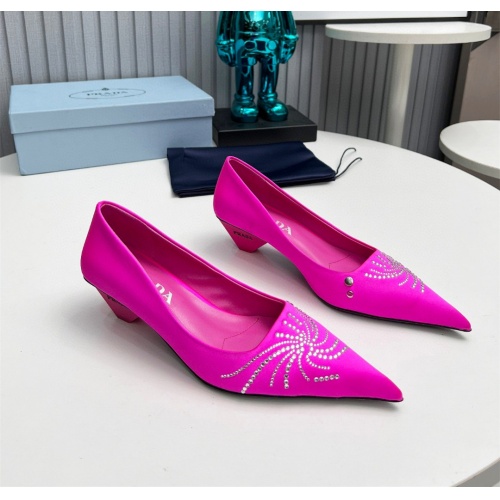 Cheap Prada High-heeled Shoes For Women #1165412 Replica Wholesale [$112.00 USD] [ITEM#1165412] on Replica Prada High-heeled Shoes