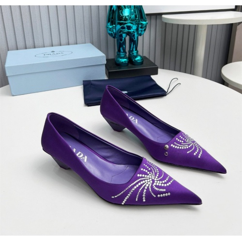 Cheap Prada High-heeled Shoes For Women #1165413 Replica Wholesale [$112.00 USD] [ITEM#1165413] on Replica Prada High-heeled Shoes