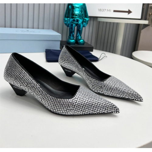 Cheap Prada High-heeled Shoes For Women #1165438 Replica Wholesale [$118.00 USD] [ITEM#1165438] on Replica Prada High-heeled Shoes