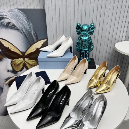 Cheap Prada High-heeled Shoes For Women #1165471 Replica Wholesale [$102.00 USD] [ITEM#1165471] on Replica Prada High-heeled Shoes