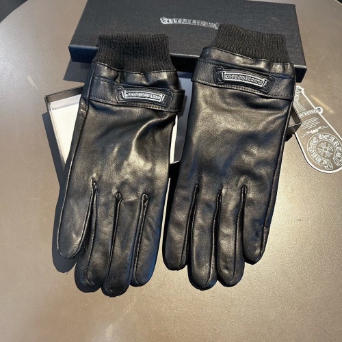 Cheap Chrome Hearts Gloves For Men #1166801 Replica Wholesale [$52.00 USD] [ITEM#1166801] on Replica Chrome Hearts Gloves