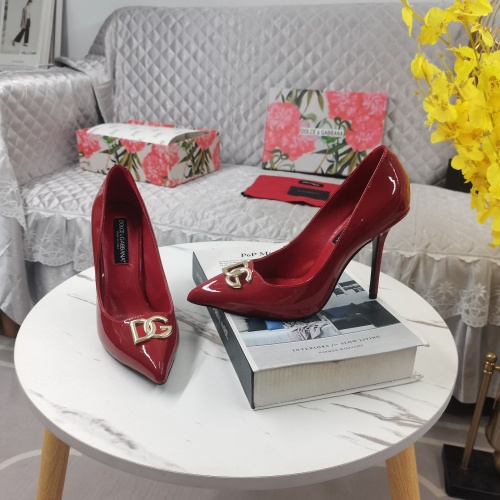 Cheap Dolce &amp; Gabbana D&amp;G High-Heeled Shoes For Women #1168804 Replica Wholesale [$130.00 USD] [ITEM#1168804] on Replica Dolce &amp; Gabbana D&amp;G High-Heeled Shoes