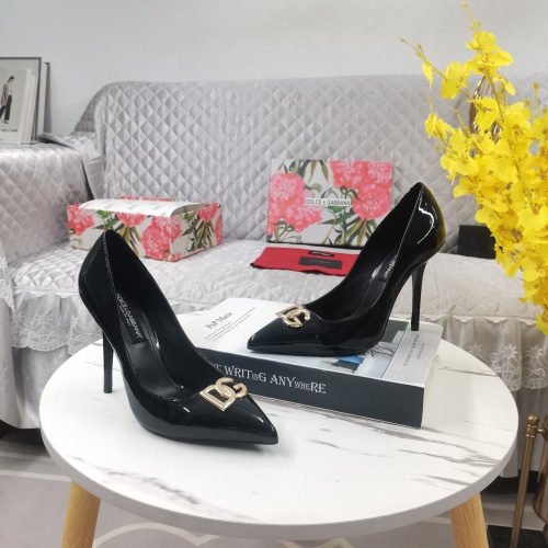 Cheap Dolce &amp; Gabbana D&amp;G High-Heeled Shoes For Women #1168807 Replica Wholesale [$130.00 USD] [ITEM#1168807] on Replica Dolce &amp; Gabbana D&amp;G High-Heeled Shoes