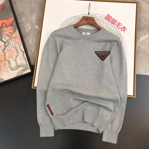 Cheap Prada Sweater Long Sleeved For Men #1171669 Replica Wholesale [$45.00 USD] [ITEM#1171669] on Replica Prada Sweater