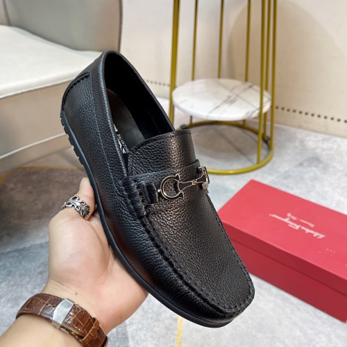 Cheap Salvatore Ferragamo Leather Shoes For Men #1172310 Replica Wholesale [$92.00 USD] [ITEM#1172310] on Replica Salvatore Ferragamo Leather Shoes