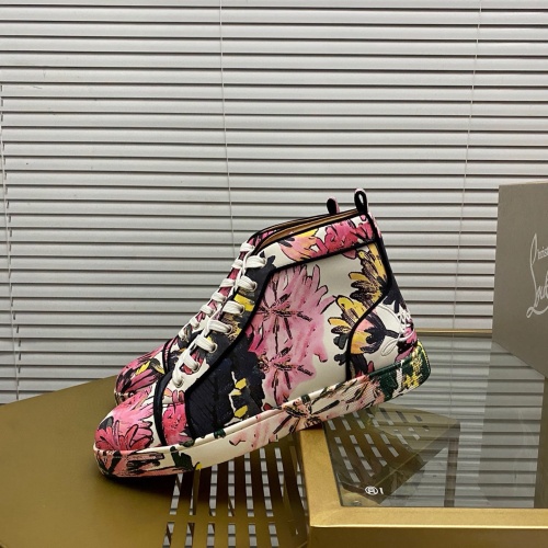 Cheap Christian Louboutin High Top Shoes For Women #1172362 Replica Wholesale [$105.00 USD] [ITEM#1172362] on Replica Christian Louboutin High Top Shoes