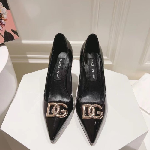 Cheap Dolce &amp; Gabbana D&amp;G High-Heeled Shoes For Women #1172641 Replica Wholesale [$115.00 USD] [ITEM#1172641] on Replica Dolce &amp; Gabbana D&amp;G High-Heeled Shoes