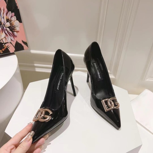 Cheap Dolce &amp; Gabbana D&amp;G High-Heeled Shoes For Women #1172641 Replica Wholesale [$115.00 USD] [ITEM#1172641] on Replica Dolce &amp; Gabbana D&amp;G High-Heeled Shoes