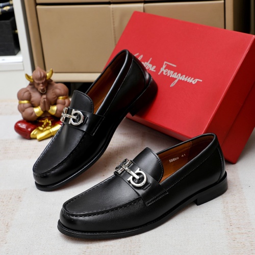 Cheap Salvatore Ferragamo Leather Shoes For Men #1172693 Replica Wholesale [$80.00 USD] [ITEM#1172693] on Replica Salvatore Ferragamo Leather Shoes