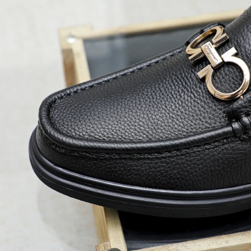 Cheap Salvatore Ferragamo Leather Shoes For Men #1172787 Replica Wholesale [$85.00 USD] [ITEM#1172787] on Replica Salvatore Ferragamo Leather Shoes