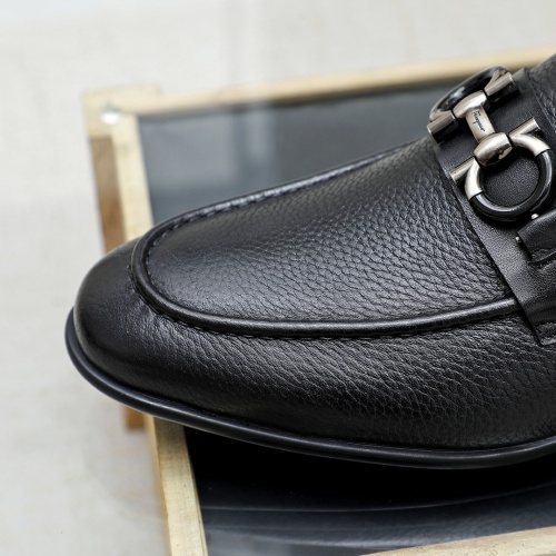 Cheap Salvatore Ferragamo Leather Shoes For Men #1172797 Replica Wholesale [$82.00 USD] [ITEM#1172797] on Replica Salvatore Ferragamo Leather Shoes