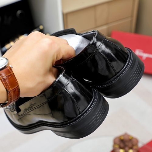 Cheap Salvatore Ferragamo Leather Shoes For Men #1172798 Replica Wholesale [$82.00 USD] [ITEM#1172798] on Replica Salvatore Ferragamo Leather Shoes