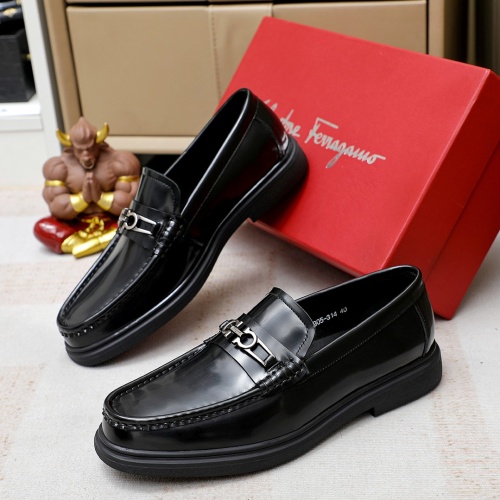 Cheap Salvatore Ferragamo Leather Shoes For Men #1172799 Replica Wholesale [$82.00 USD] [ITEM#1172799] on Replica Salvatore Ferragamo Leather Shoes