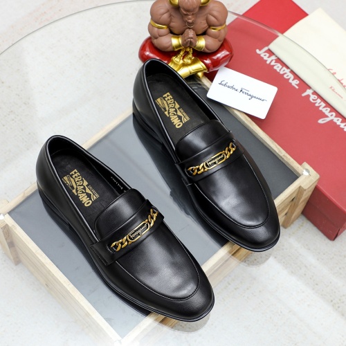 Cheap Salvatore Ferragamo Leather Shoes For Men #1172800 Replica Wholesale [$82.00 USD] [ITEM#1172800] on Replica Salvatore Ferragamo Leather Shoes