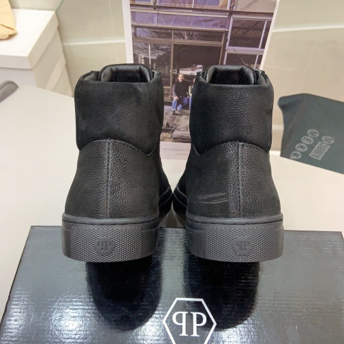 Cheap Philipp Plein PP High Tops Shoes For Men #1172867 Replica Wholesale [$80.00 USD] [ITEM#1172867] on Replica Philipp Plein PP High Tops Shoes