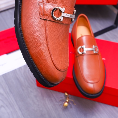 Cheap Salvatore Ferragamo Leather Shoes For Men #1173472 Replica Wholesale [$96.00 USD] [ITEM#1173472] on Replica Salvatore Ferragamo Leather Shoes