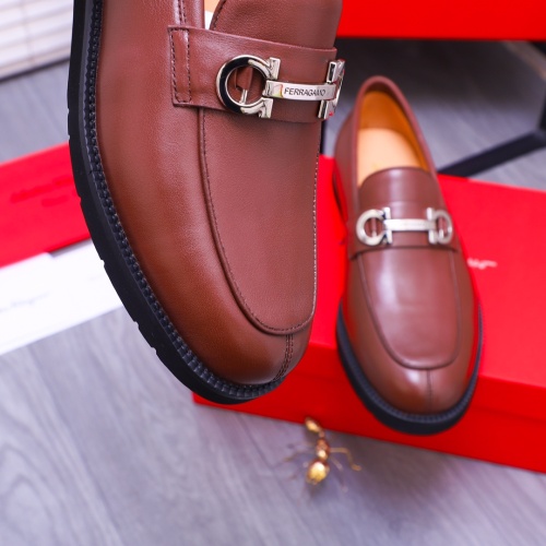 Cheap Salvatore Ferragamo Leather Shoes For Men #1173476 Replica Wholesale [$96.00 USD] [ITEM#1173476] on Replica Salvatore Ferragamo Leather Shoes