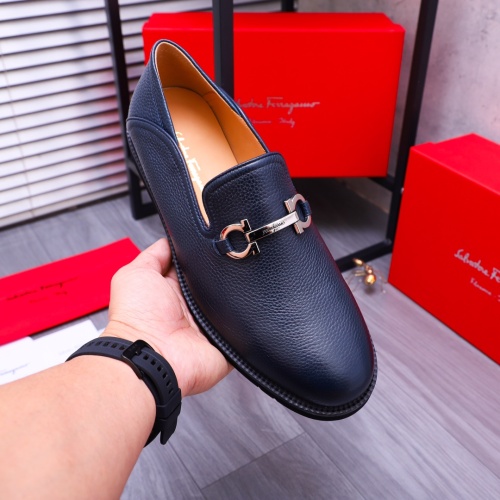 Cheap Salvatore Ferragamo Leather Shoes For Men #1173484 Replica Wholesale [$96.00 USD] [ITEM#1173484] on Replica Salvatore Ferragamo Leather Shoes