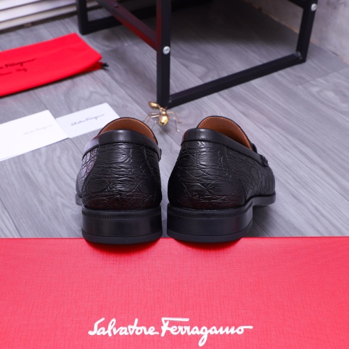 Cheap Salvatore Ferragamo Leather Shoes For Men #1173490 Replica Wholesale [$85.00 USD] [ITEM#1173490] on Replica Salvatore Ferragamo Leather Shoes