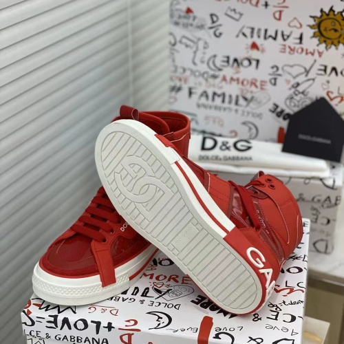 Cheap D&amp;G High Top Shoes For Women #1174088 Replica Wholesale [$96.00 USD] [ITEM#1174088] on Replica Dolce &amp; Gabbana D&amp;G High Top Shoes