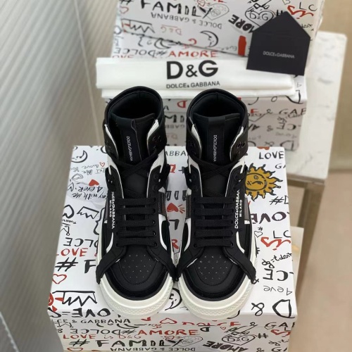 Cheap D&amp;G High Top Shoes For Women #1174090 Replica Wholesale [$96.00 USD] [ITEM#1174090] on Replica Dolce &amp; Gabbana D&amp;G High Top Shoes