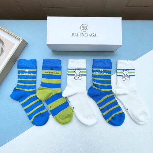 Cheap Balenciaga Socks #1174093 Replica Wholesale [$32.00 USD] [ITEM#1174093] on Replica Balenciaga Socks
