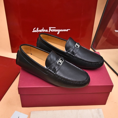 Cheap Salvatore Ferragamo Leather Shoes For Men #1174100 Replica Wholesale [$80.00 USD] [ITEM#1174100] on Replica Salvatore Ferragamo Leather Shoes