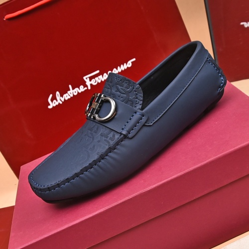 Cheap Salvatore Ferragamo Leather Shoes For Men #1174102 Replica Wholesale [$80.00 USD] [ITEM#1174102] on Replica Salvatore Ferragamo Leather Shoes