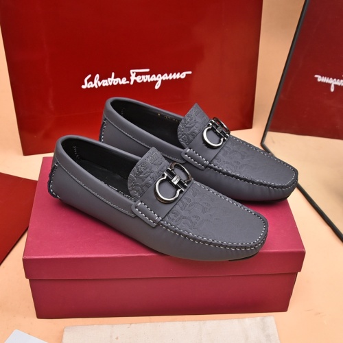Cheap Salvatore Ferragamo Leather Shoes For Men #1174103 Replica Wholesale [$80.00 USD] [ITEM#1174103] on Replica Salvatore Ferragamo Leather Shoes