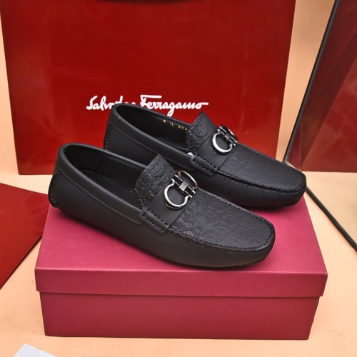 Cheap Salvatore Ferragamo Leather Shoes For Men #1174105 Replica Wholesale [$80.00 USD] [ITEM#1174105] on Replica Salvatore Ferragamo Leather Shoes