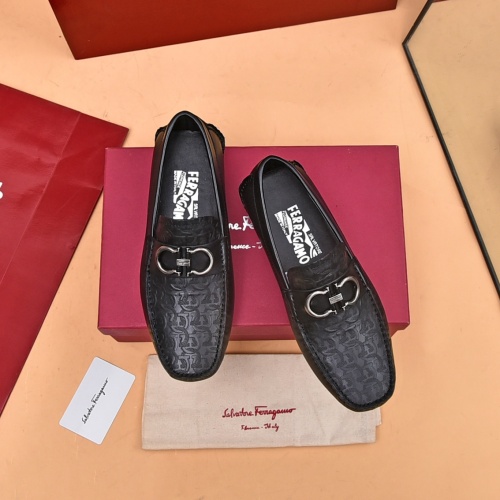 Cheap Salvatore Ferragamo Leather Shoes For Men #1174106 Replica Wholesale [$80.00 USD] [ITEM#1174106] on Replica Salvatore Ferragamo Leather Shoes